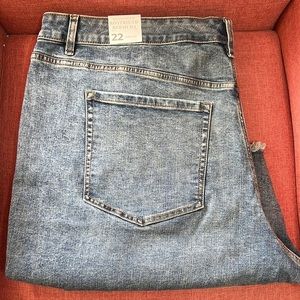 LANE BRYANT WOMENS BOYFRIEND BERMUDA FLEX MAGIC WAISTBAND SIZE 22 NEW WITH‎ TAGS